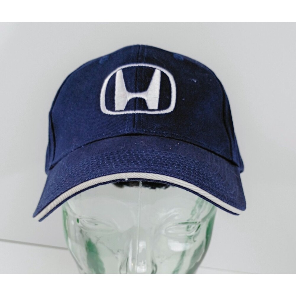 Honda Baseball Hat Blue & White Embroidered 100% Cotton